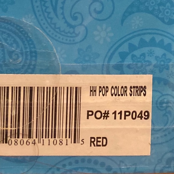 Clip In red color strip - Picture 3 of 3